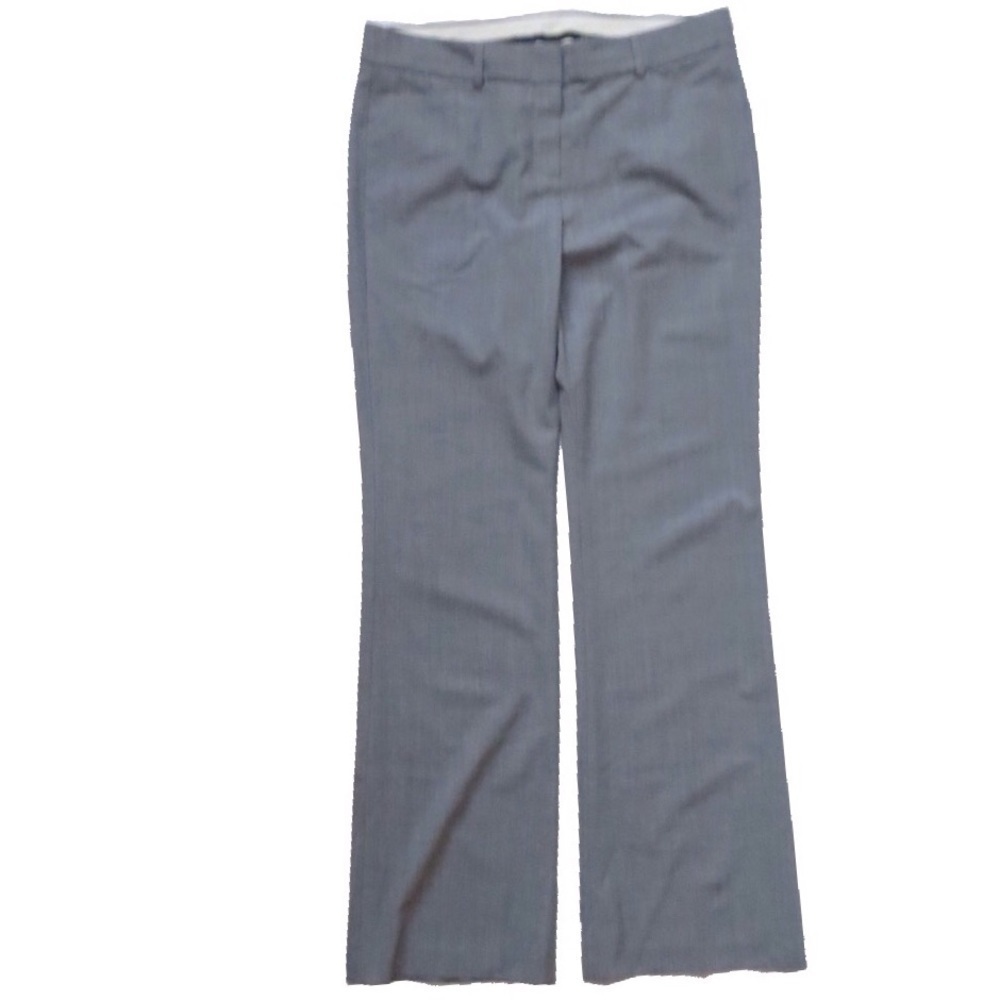 Theory Gray Wool Blend Trouser Pants • Business Casual Minimalist • Sz 10 🔴